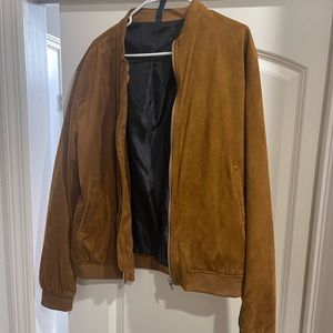 Zara suede brown jacket XL